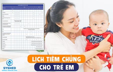 Lịch tiêm chủng cho trẻ - Sysmed Phù Đổng